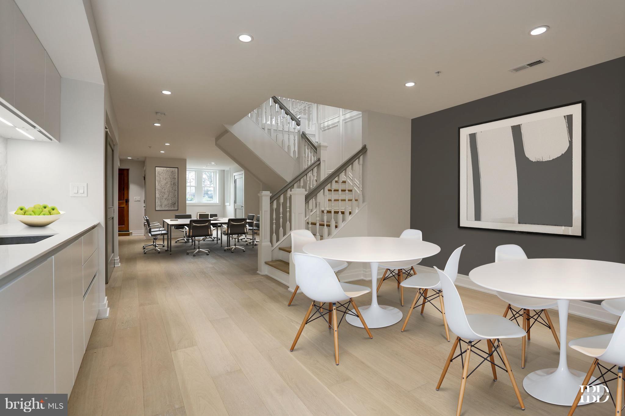 422 C Street Northeast Washington, DC 20002 - Photo 4 of 19 a view of a dining room with furniture and a livingroom