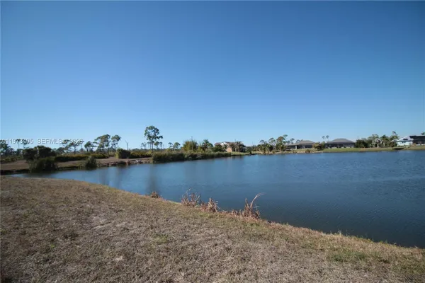 a view of a lake and city view