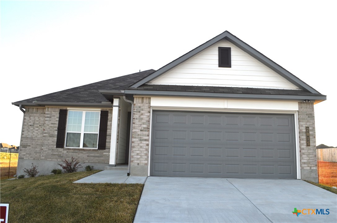 a front view of a house