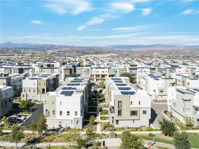 a view of a swimming pool with an outdoor space