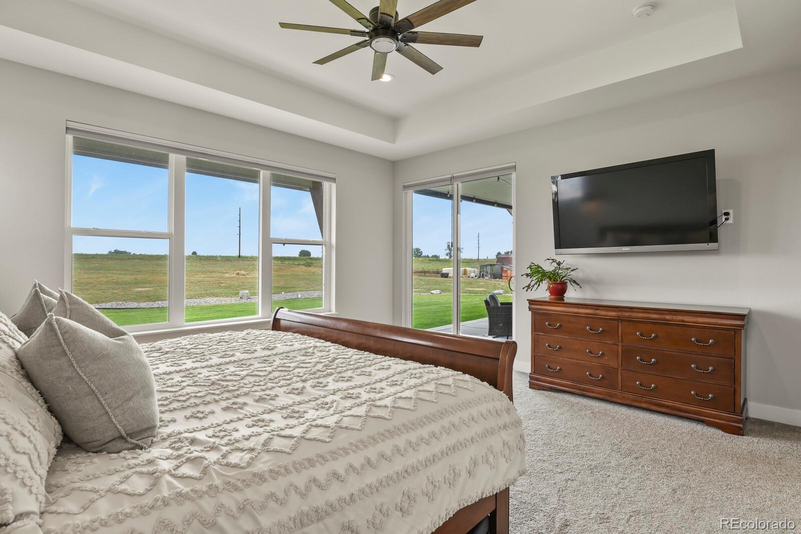 11617 Harpenden Court Fort Lupton, CO 80621 - Photo 21 of 50 a living room with furniture and a flat screen tv