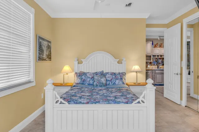 a view of front door and bedroom