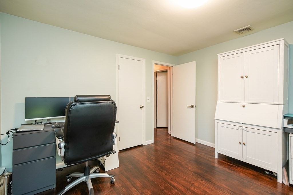 148 Glenoak Drive Springfield, MA 01129 - Photo 21 of 28 a view of workspace with wooden floor windows