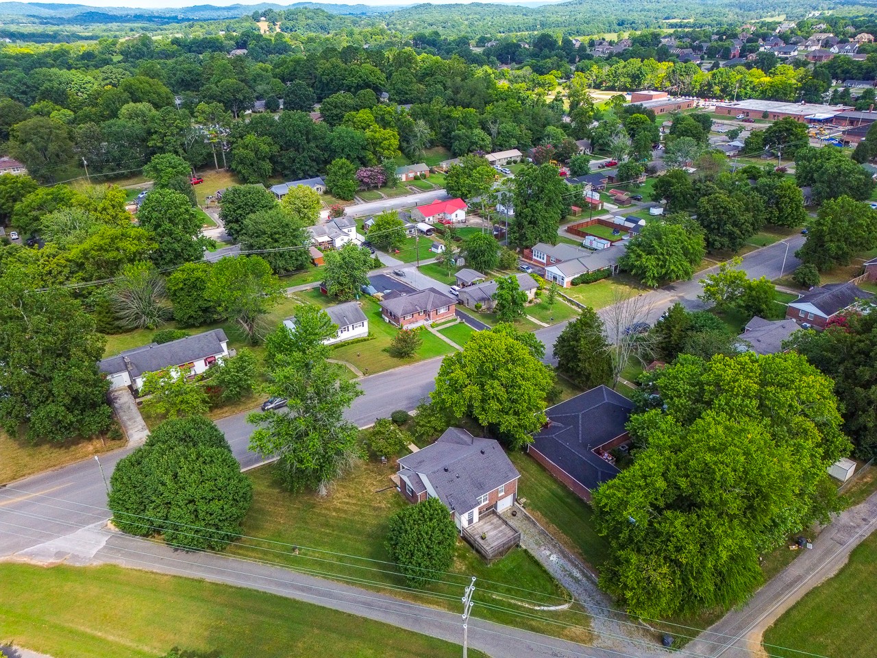 801 2nd Avenue Fayetteville, TN 37334 - Photo 36 of 41 an aerial view of residential houses with outdoor space and street view