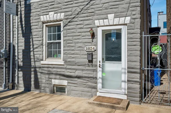 a front view of a house with a window