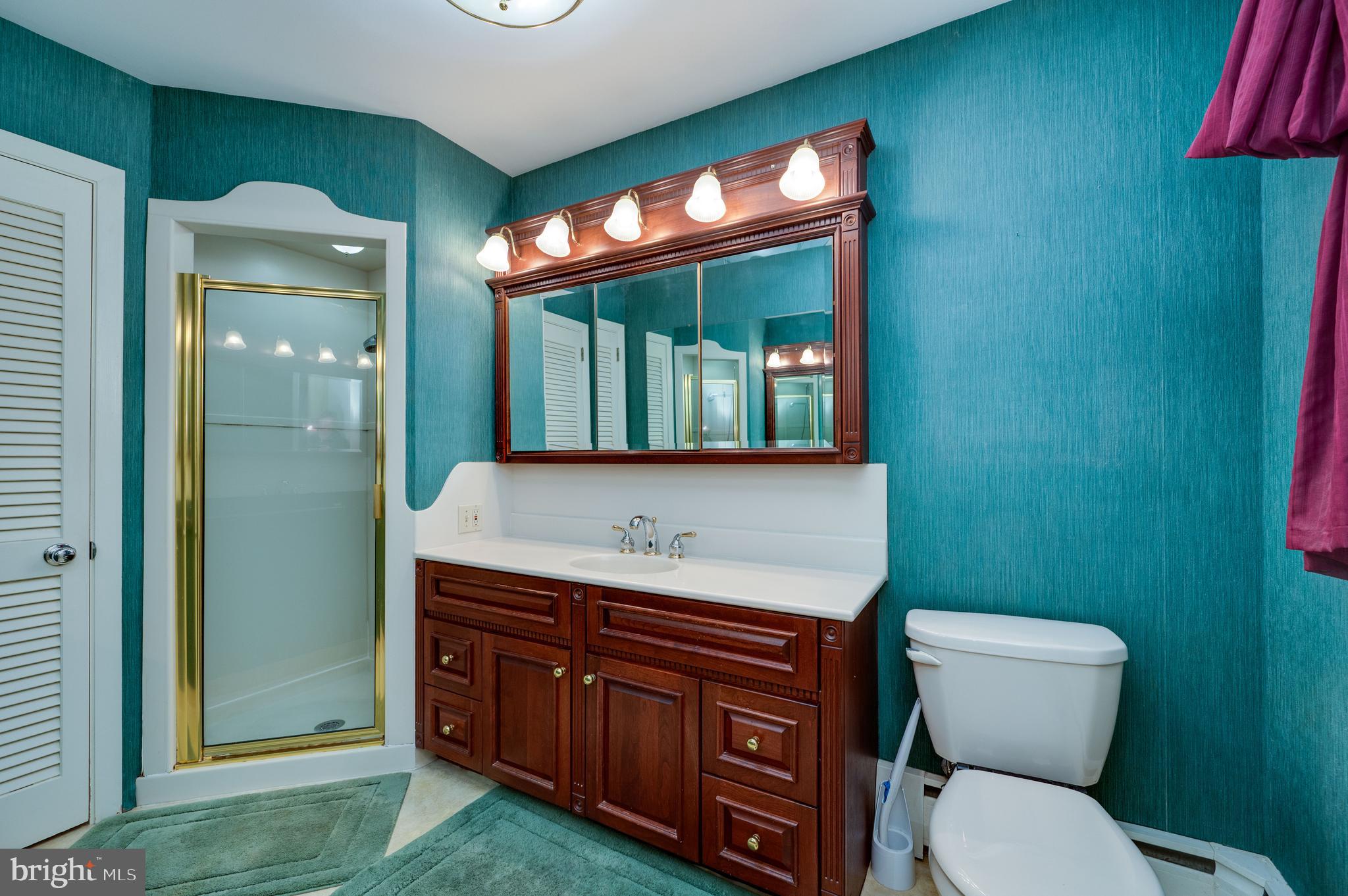 1202 Old Mill Road Wyomissing, PA 19610 - Photo 24 of 58 a bathroom with a toilet sink and mirror