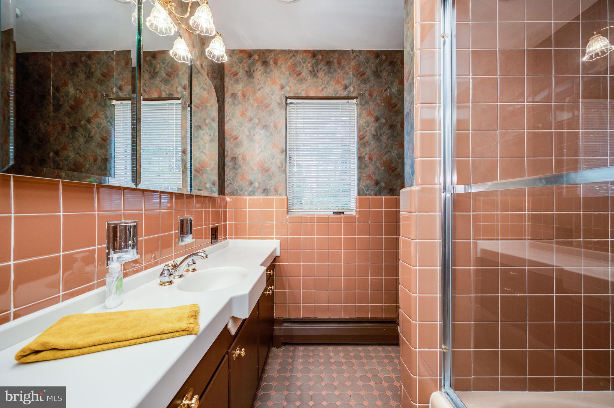 1202 Old Mill Road Wyomissing, PA 19610 - Photo 27 of 58 a bathroom with a sink and a mirror