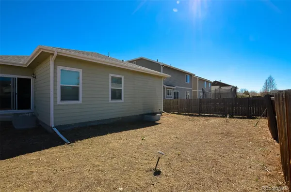 a backyard of a house