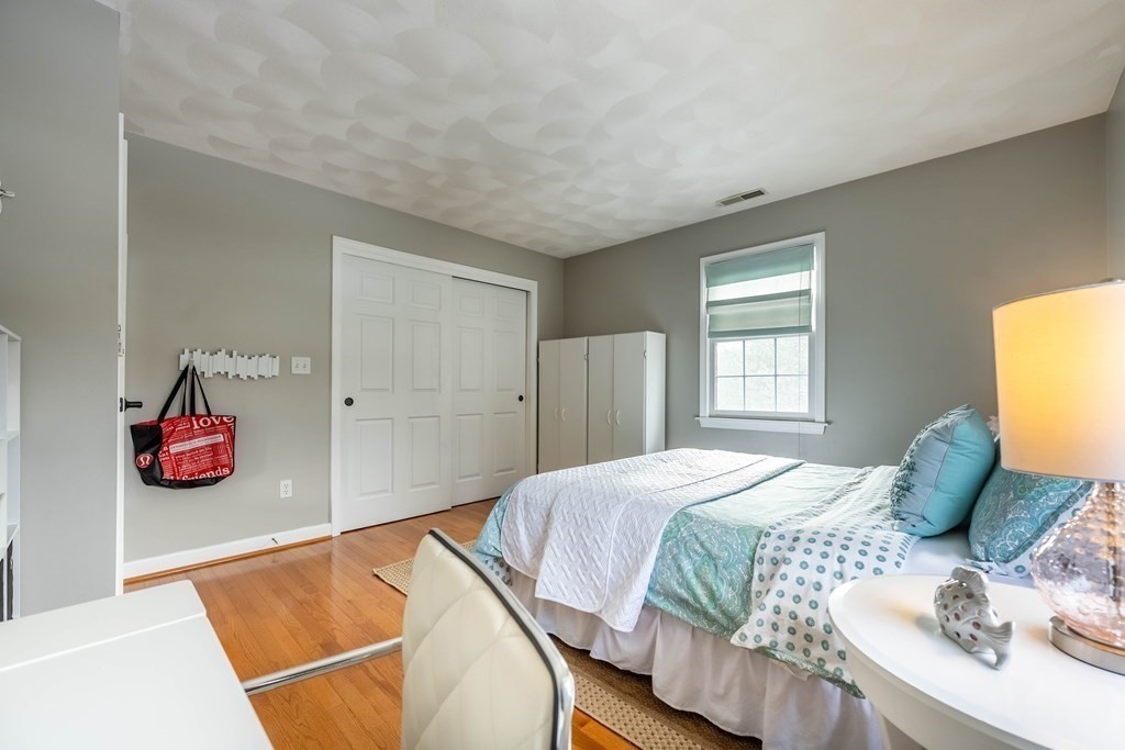 5 Devonshire Place Andover, MA 01810 - Photo 31 of 42 a bedroom with a bed and wooden floor