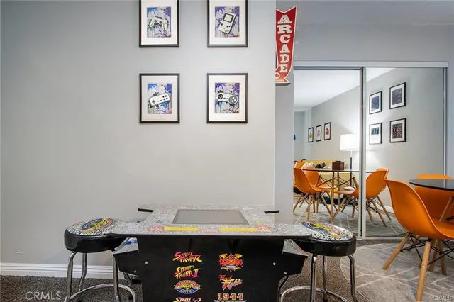 a view of a workspace with furniture