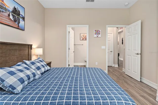 a bathroom with a tub