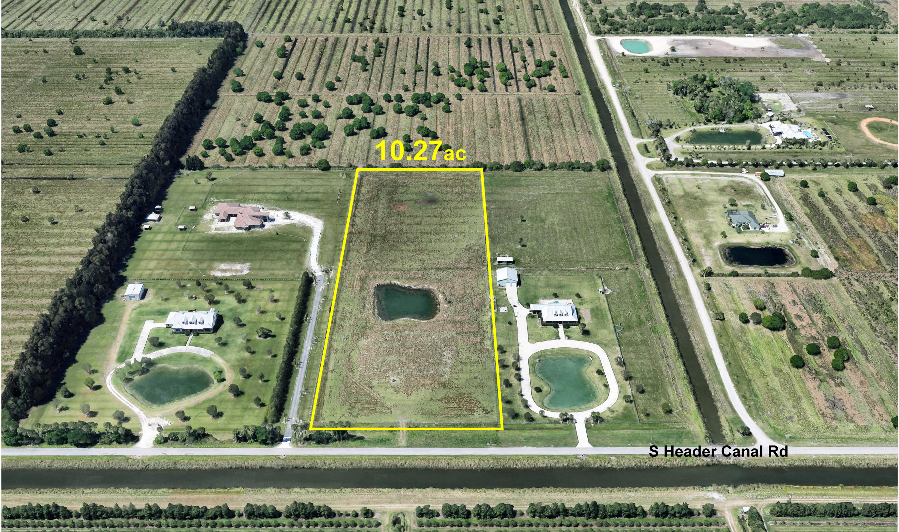 1853 South Header Canal Road Fort Pierce, FL 34945 - Photo 1 of 3 Aerial to W w markup
