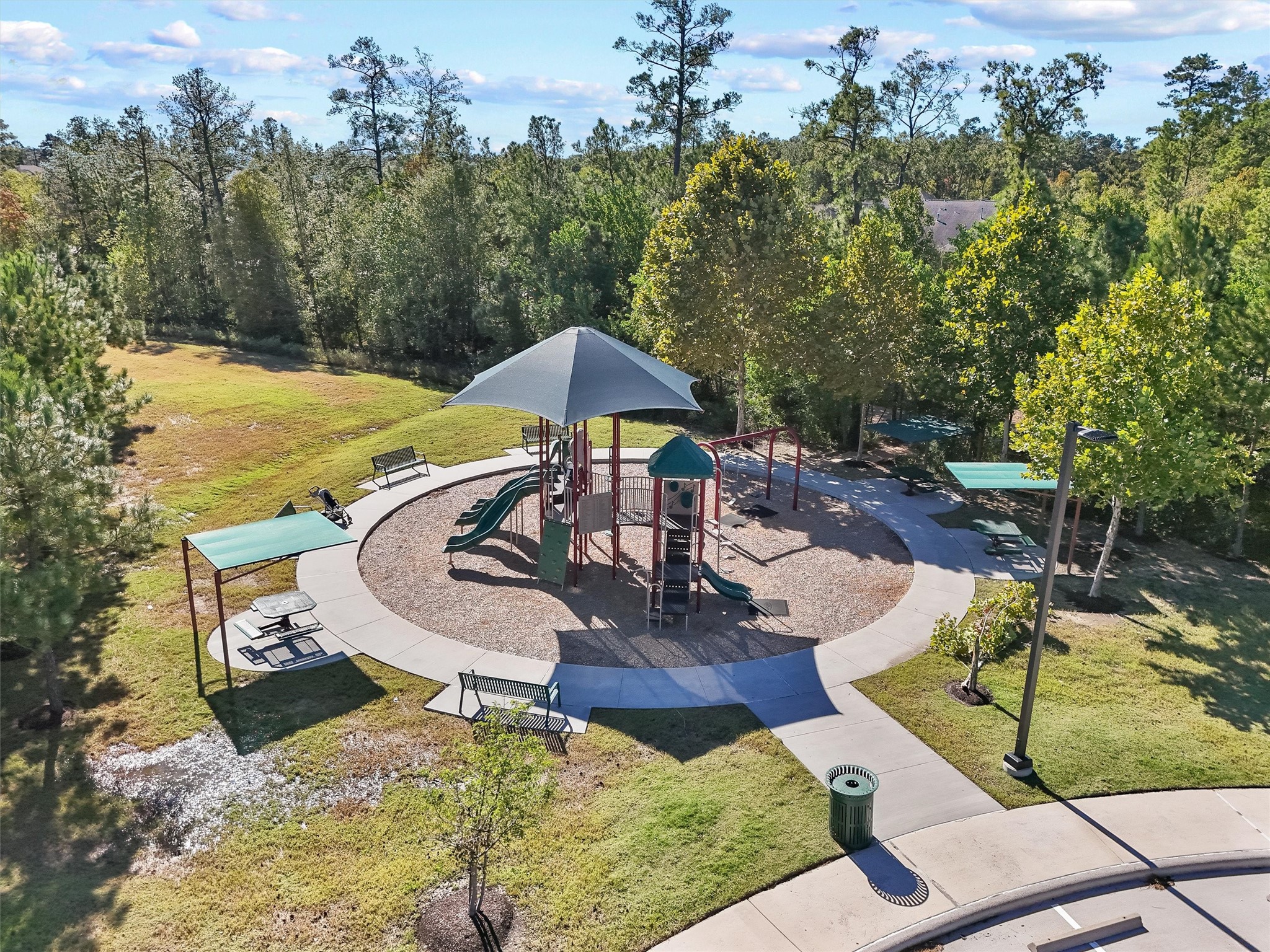 3841 Enchanted Timbers Lane Spring, TX 77386 - Photo 26 of 28 swimming pool view with a seating space