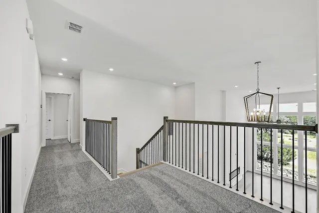 a view of a hallway with a hallway