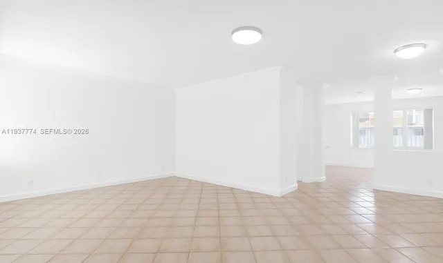 a view of an empty room