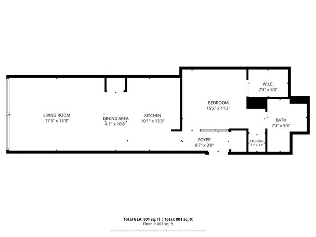 a view of an empty room