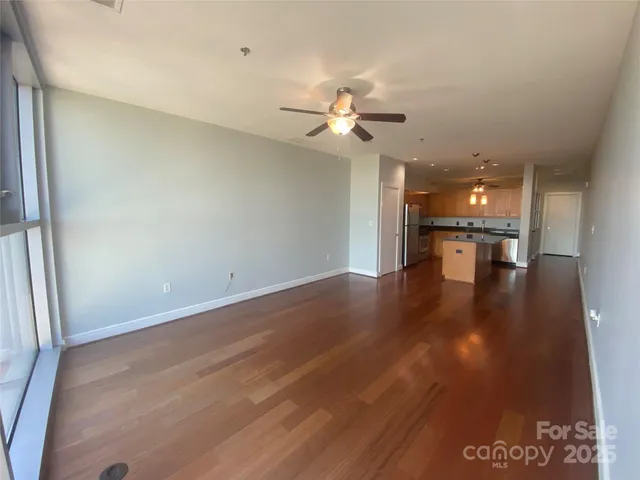 a city view with tall buildings