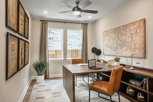 a view of a sign board with yard