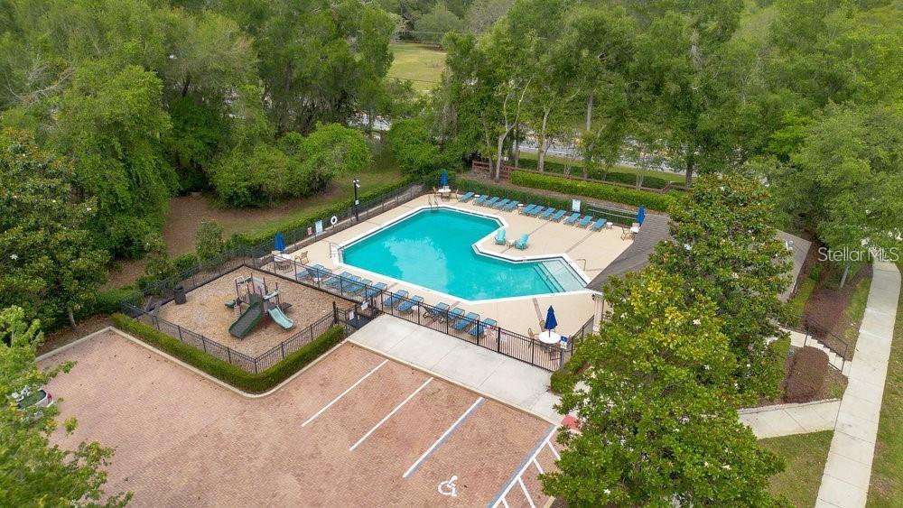 680 Preakness Circle Deland, FL 32724 - Photo 28 of 28 an aerial view of a house with a garden and lake view