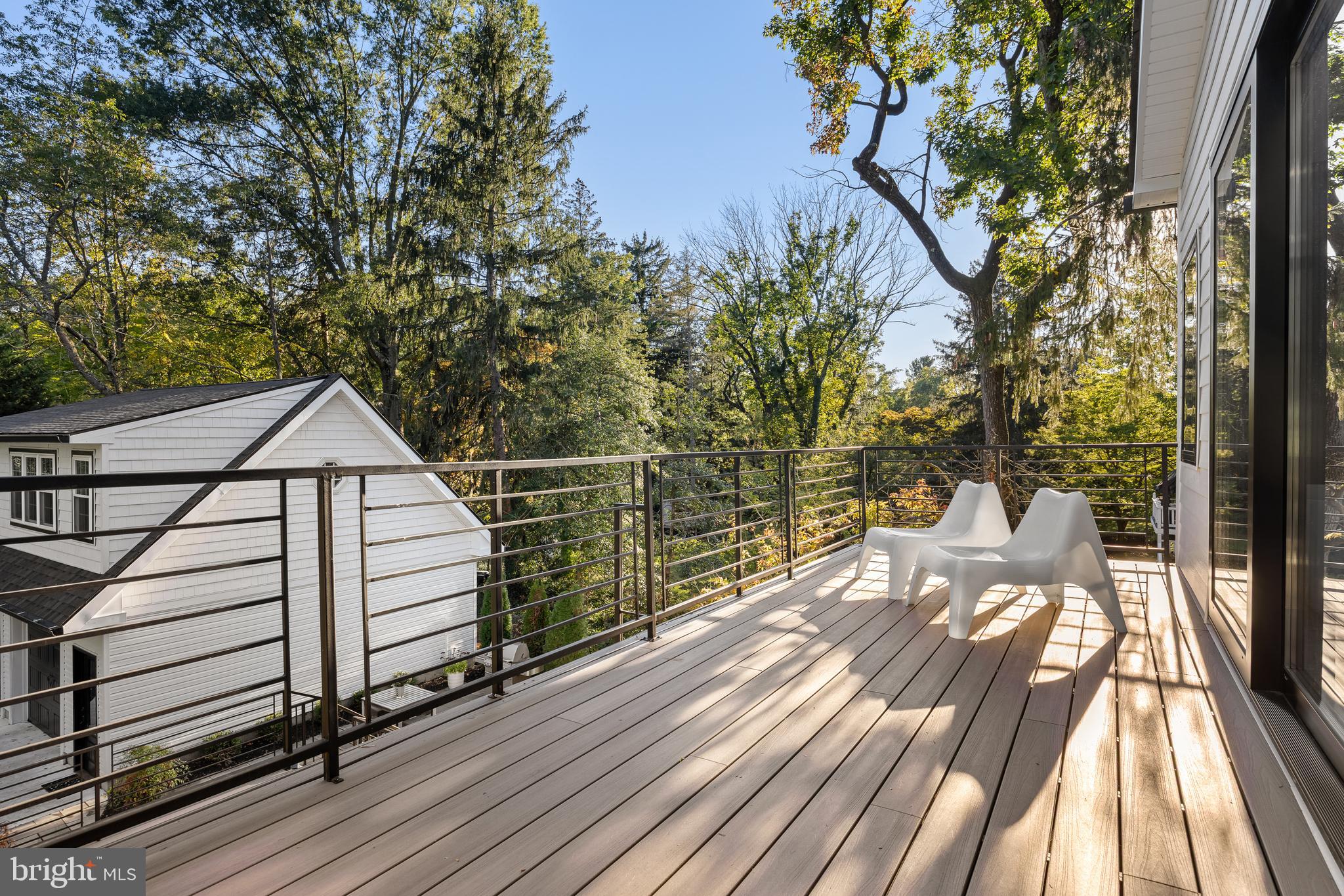 514 East Main Street Moorestown, NJ 08057 - Photo 27 of 60 a view of a balcony with wooden floor and fence