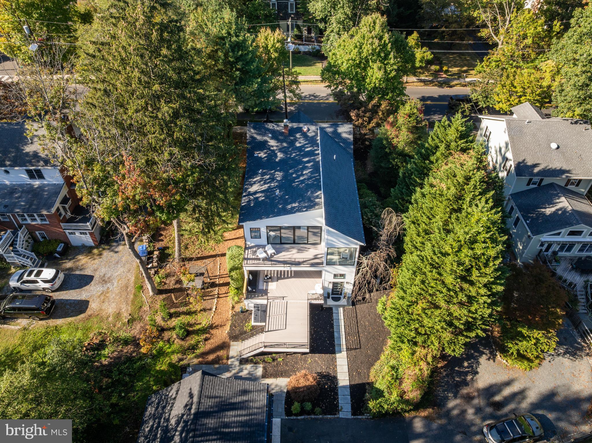 514 East Main Street Moorestown, NJ 08057 - Photo 53 of 60 an aerial view of multiple houses with yard