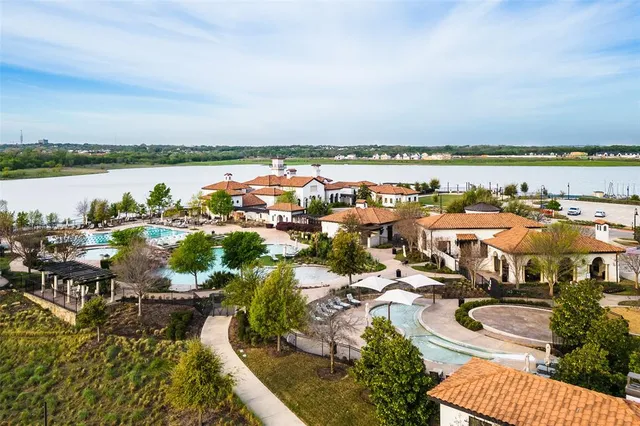 a view of a lake with outdoor space