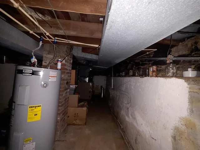 a view of storage and utility room