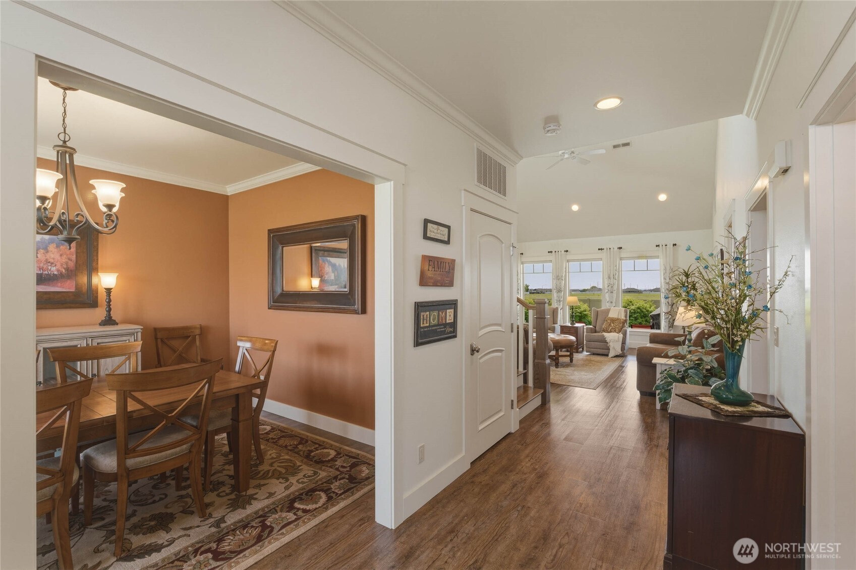726 L Street Southwest Quincy, WA 98848 - Photo 16 of 40 a view of a dining room with furniture window and wooden floor