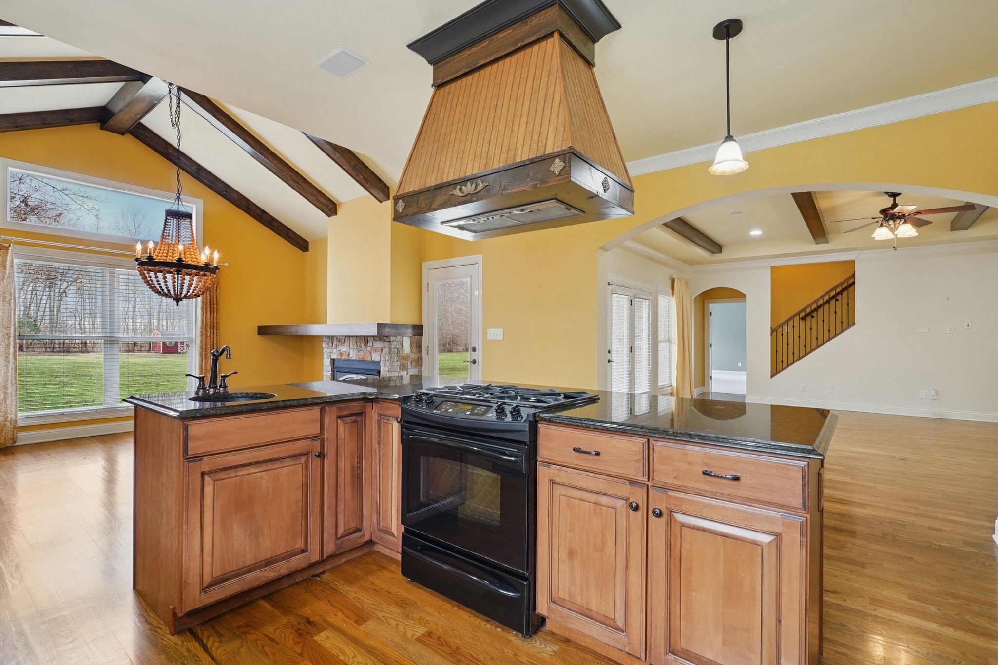 113 Timber Ridge Court Alvaton, KY 42122 - Photo 19 of 81 a kitchen with stainless steel appliances granite countertop a stove a sink and a refrigerator