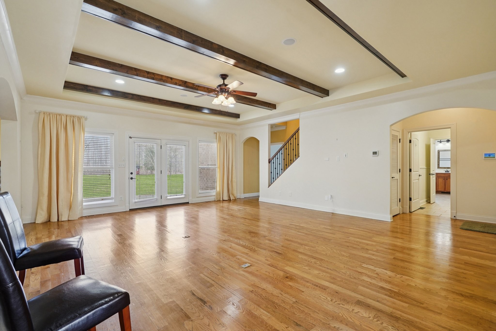 113 Timber Ridge Court Alvaton, KY 42122 - Photo 8 of 81 a view of an empty room with wooden floor and a window