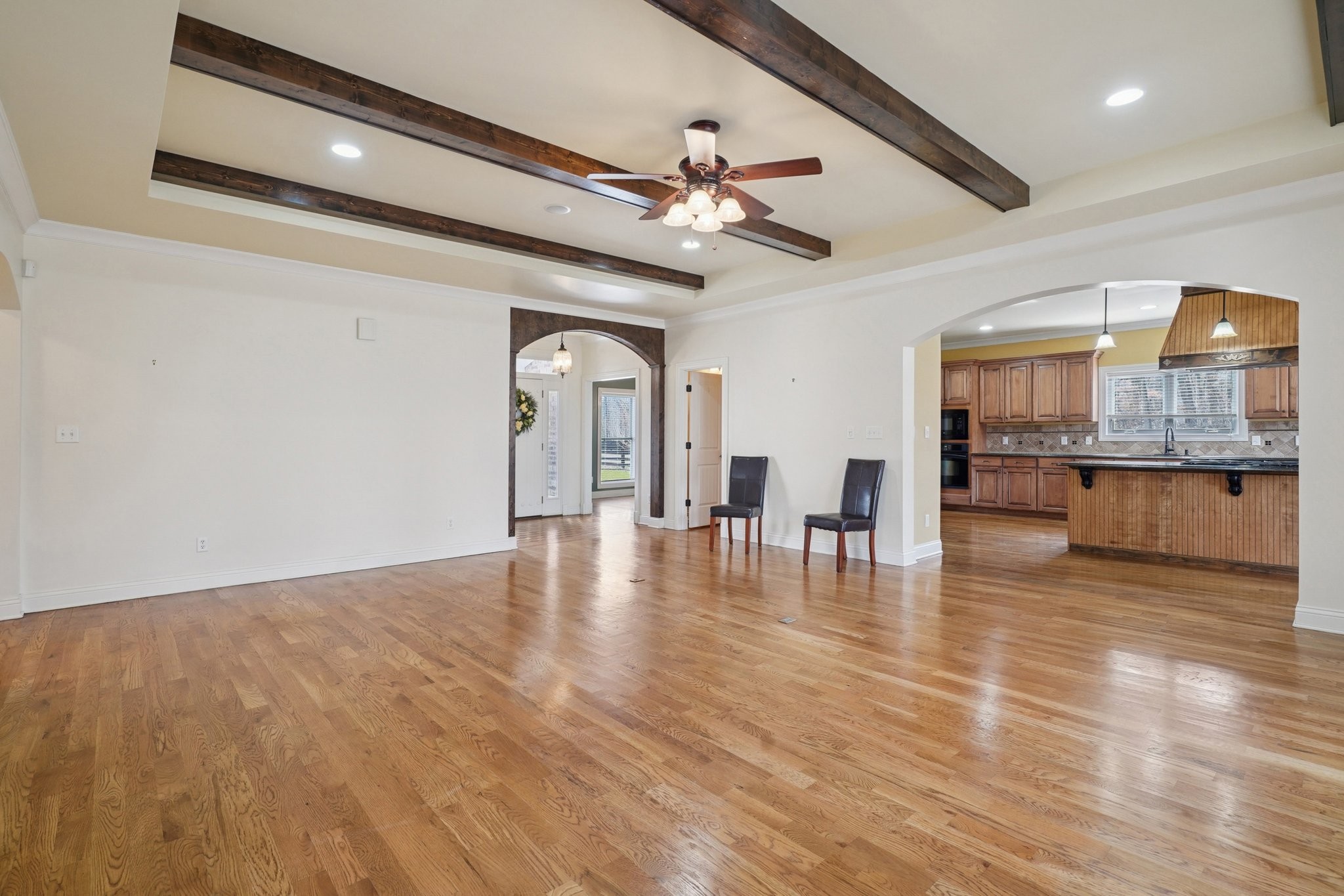 113 Timber Ridge Court Alvaton, KY 42122 - Photo 10 of 81 a view of empty room with wooden floor and fireplace
