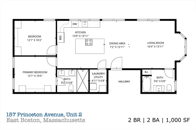 $674,900 | 157 Princeton Street, Unit 2, Boston, MA 02128