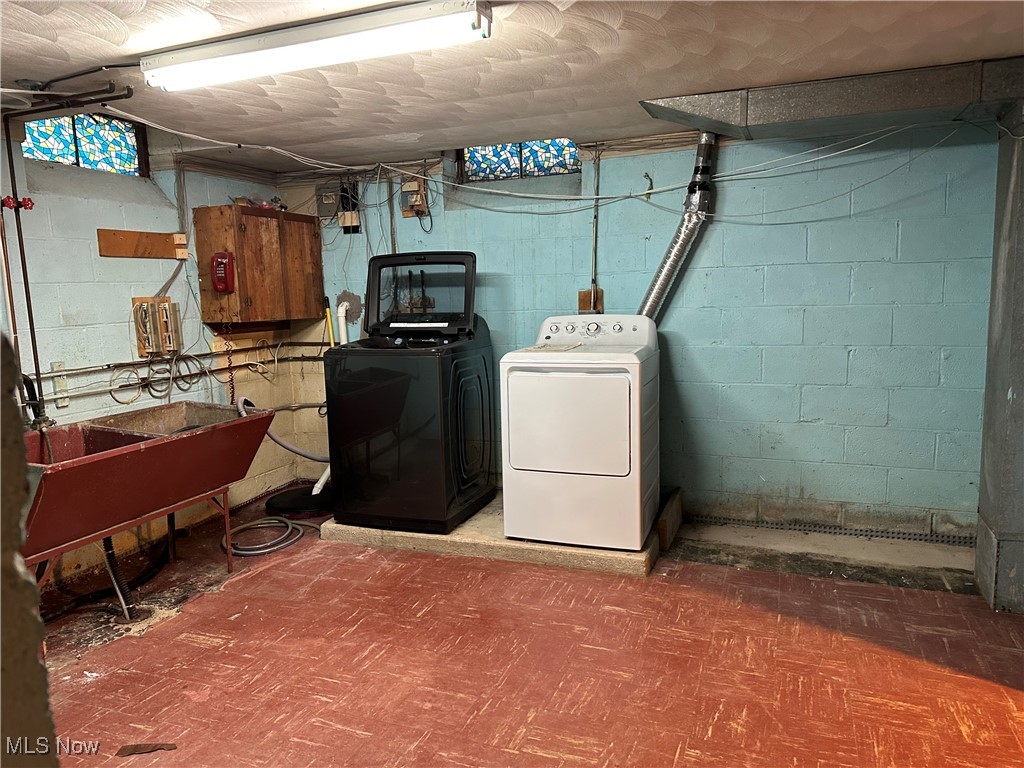 15892 Fenemore Road Cleveland, OH 44112 - Photo 43 of 48 Basement laundry room includes washer and dryer