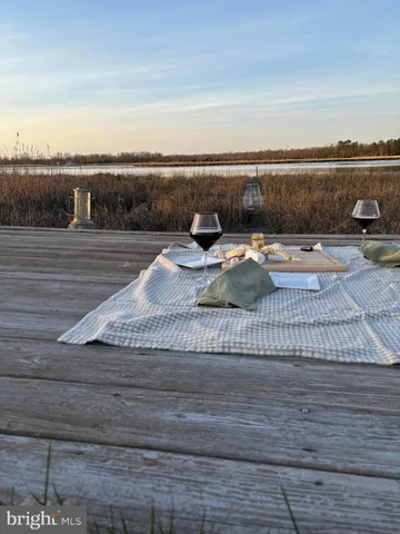a view of a terrace with outdoor seating
