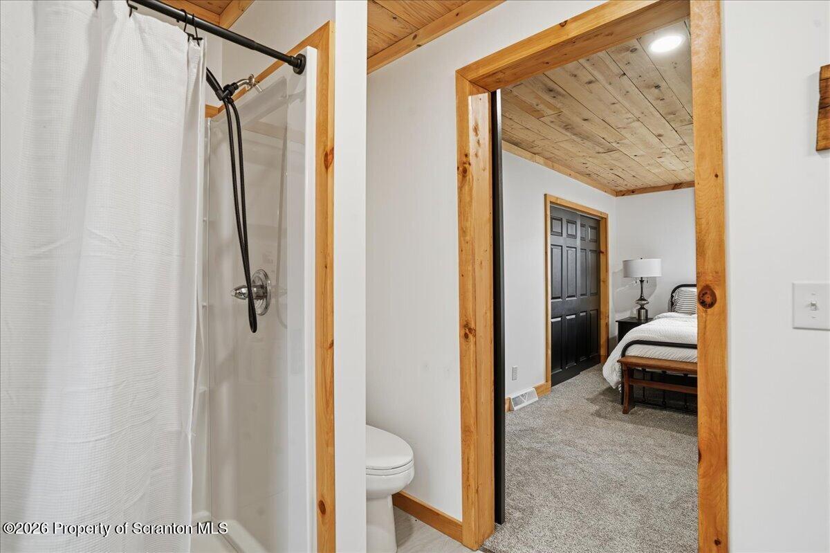 232 Starrucca Creek Road Starrucca, PA 18462 - Photo 38 of 64 a view of a bathroom from a hallway