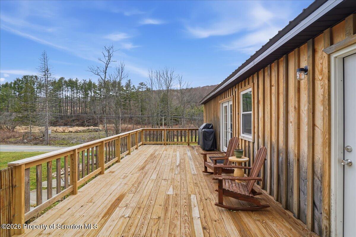 232 Starrucca Creek Road Starrucca, PA 18462 - Photo 51 of 64 a view of balcony with furniture