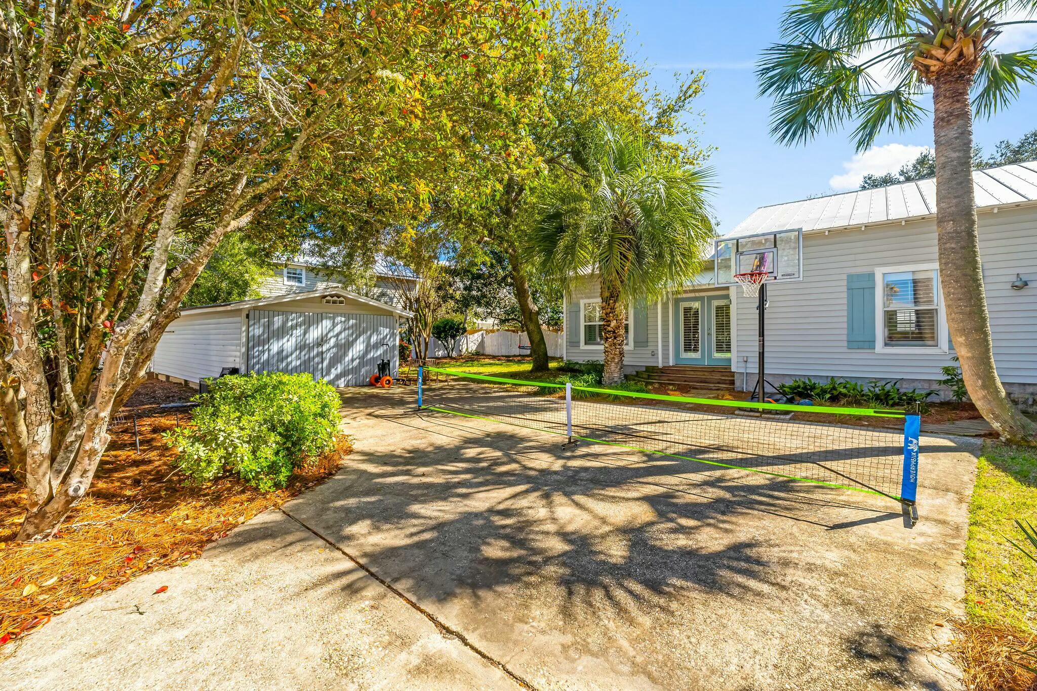 15 Maple Street Santa Rosa Beach, FL 32459 - Photo 23 of 34 a view of a house with basketball court