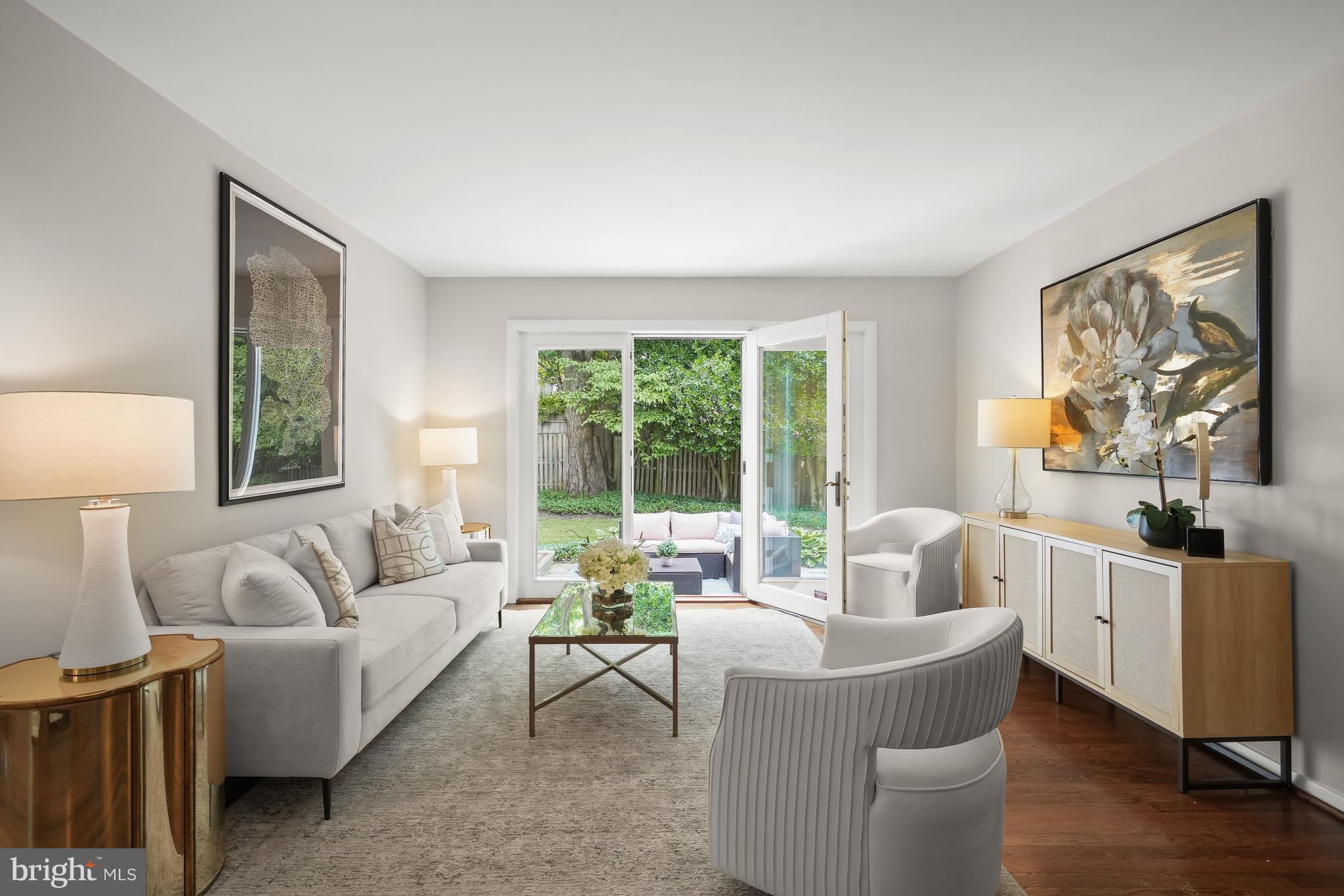 9210 Bardon Road Bethesda, MD 20814 - Photo 6 of 28 Living Room opening to Patio