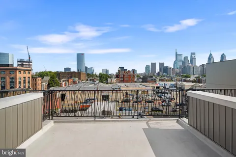 a view of city from balcony