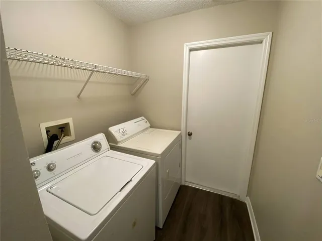 a view of a yard with a trees