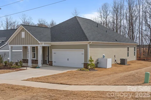 a view of a house with a patio