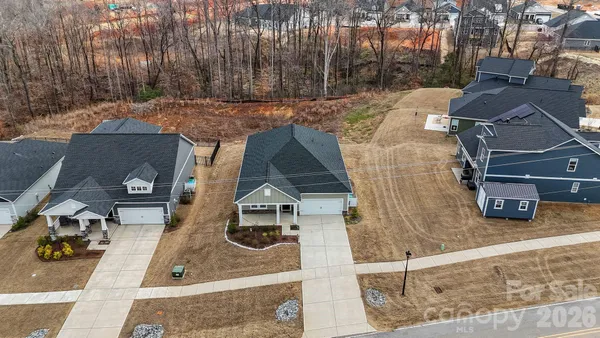 an aerial view of residential houses