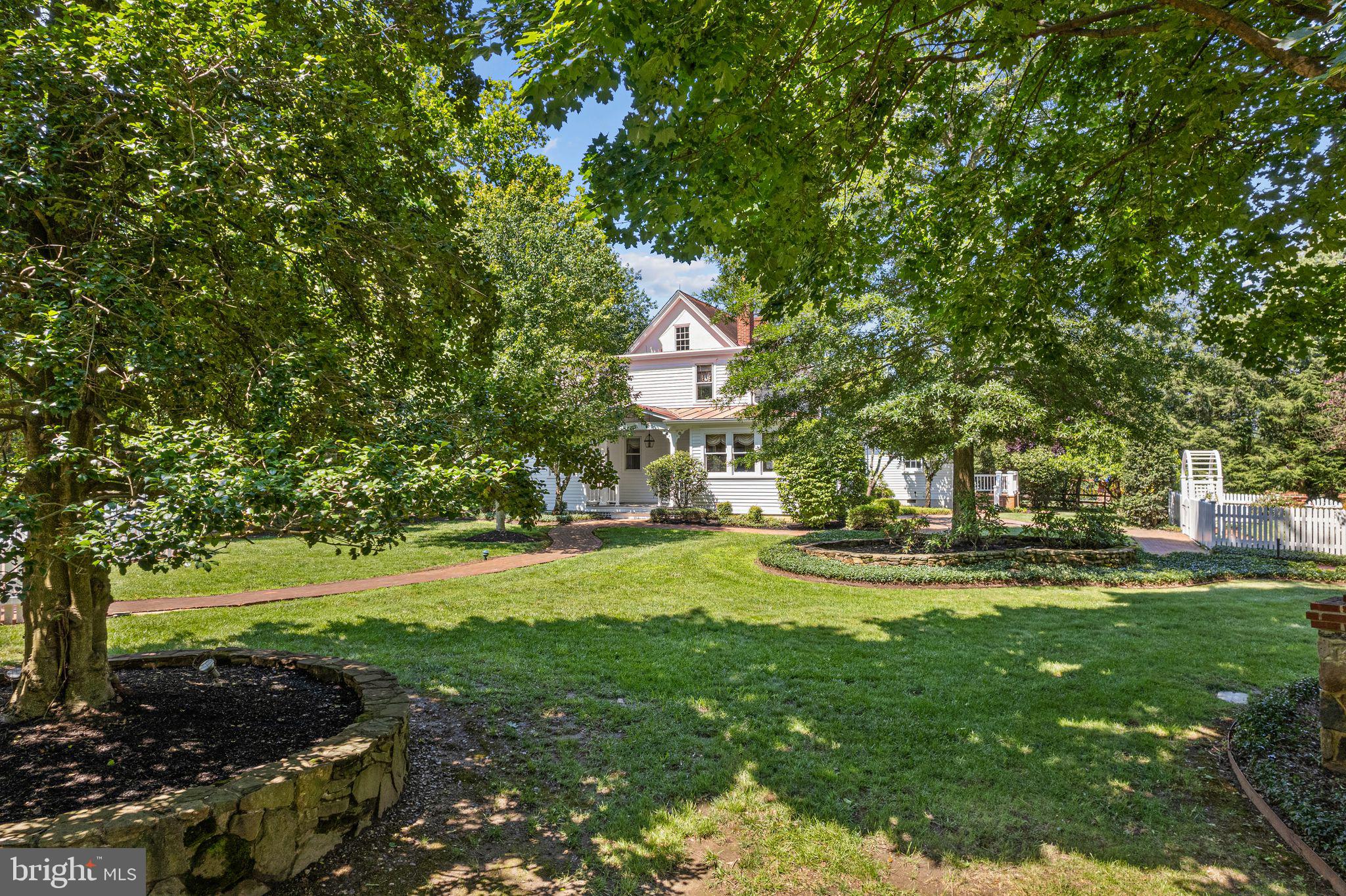 801 Cox Road Moorestown, NJ 08057 - Photo 55 of 110 a view of a house with a big yard and large trees