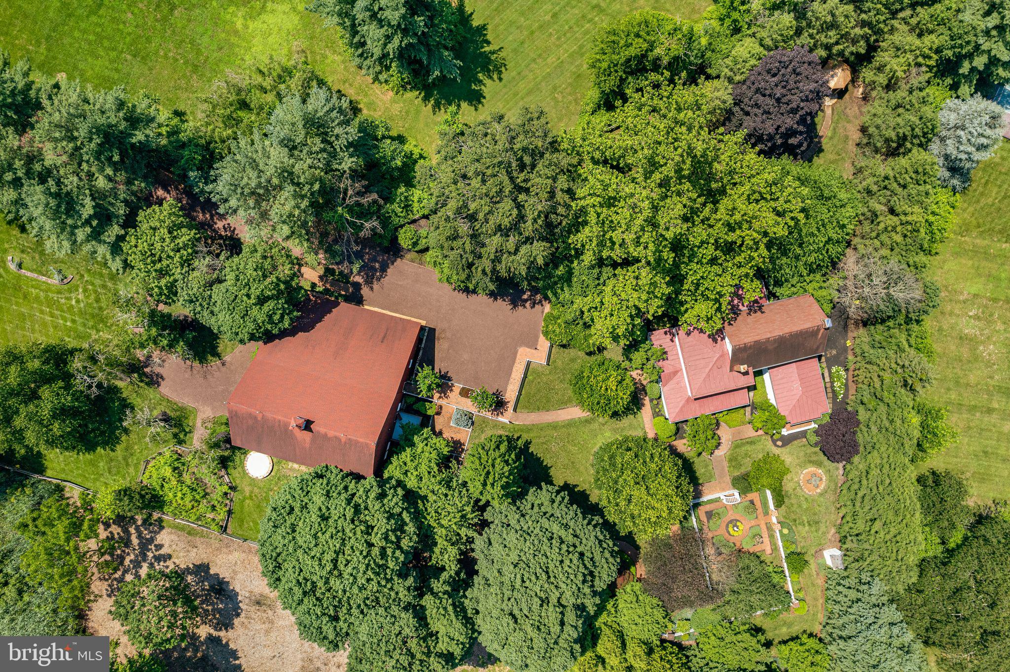 801 Cox Road Moorestown, NJ 08057 - Photo 95 of 110 an aerial view of a house with a yard