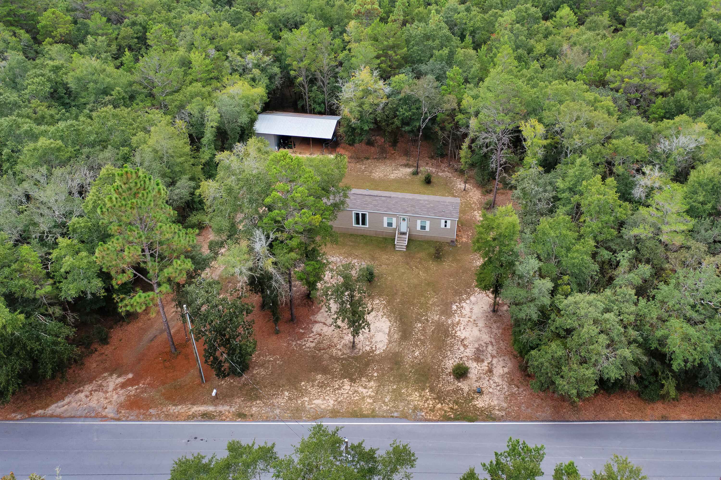 4290 Batten Road Crestview, FL 32539 - Photo 3 of 24 Aerial View from Front of home/property