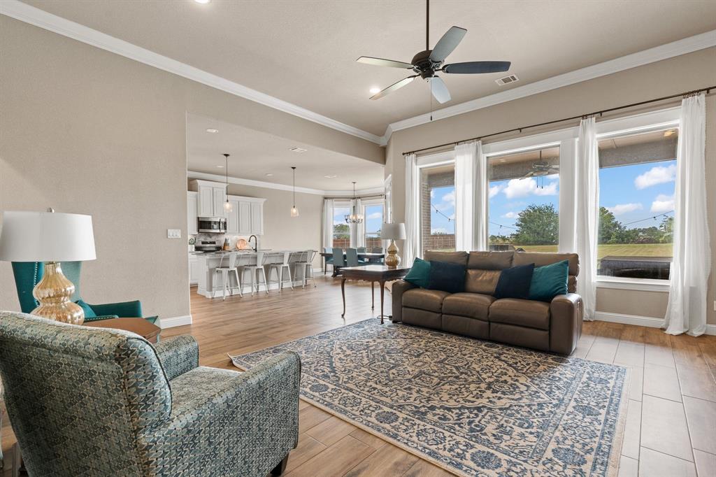 9708 Puma Trail Godley, TX 76044 - Photo 6 of 40 a living room with furniture and a large window