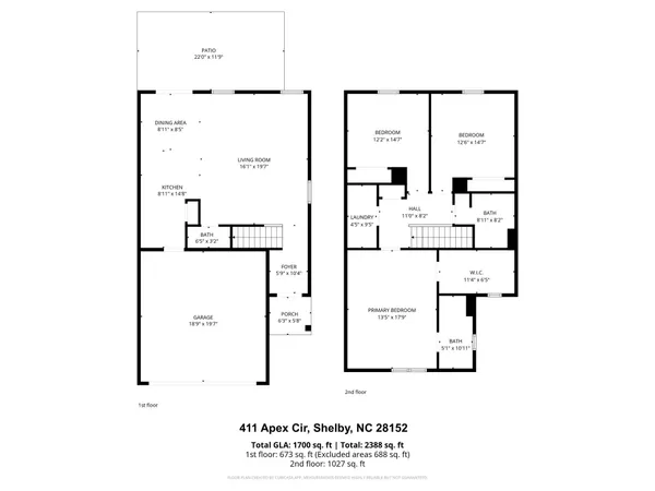 $325,000 | 411 Apex Circle, Shelby, NC 28152
