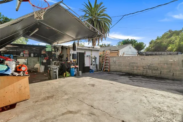 a view of storage and utility room