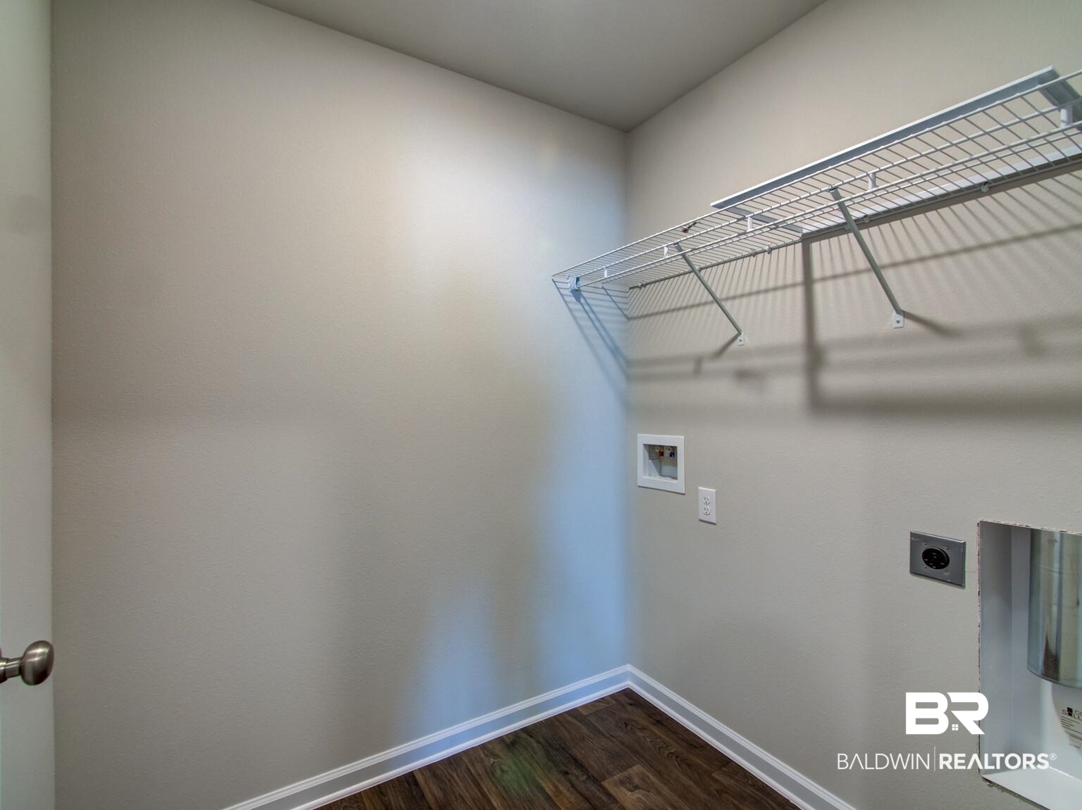 23952 Citation Loop Daphne, AL 36526 - Photo 27 of 69 Laundry room with dark wood-style floors, electric dryer hookup, and hookup for a washing machine