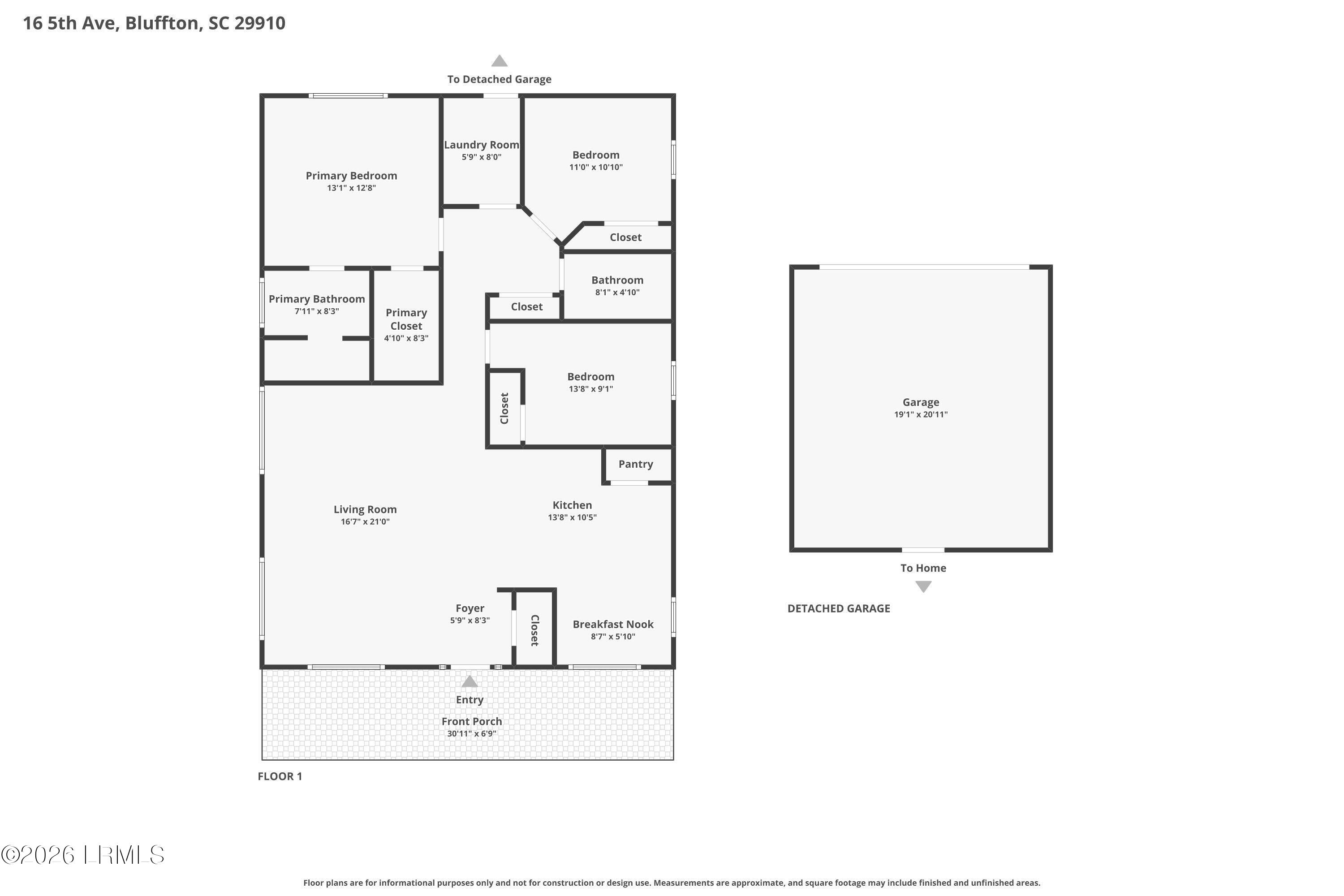 16 5th Avenue Bluffton, SC 29910 - Photo 51 of 51 16 5th AVE Floorplan